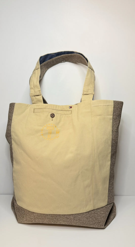 Columbia Large Roomy Tote Bag Chino Beige & Brown